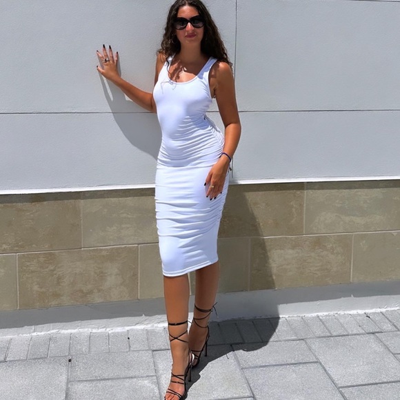 Brand New! Gorgeous White Midi Dress ✨ - Picture 2 of 6